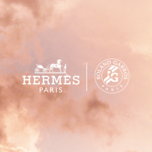 logo Hermes et Rolland garros- fond nuage