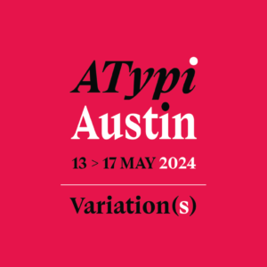 AtypiAustin logo et fond rose